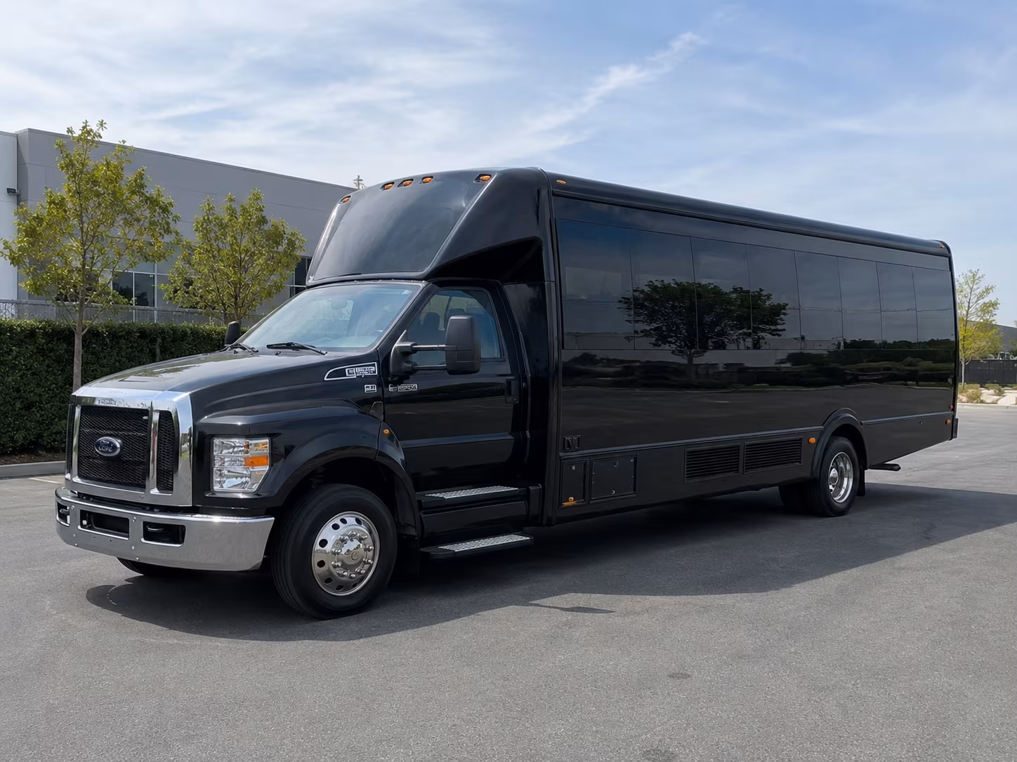 davis holiday party bus rental