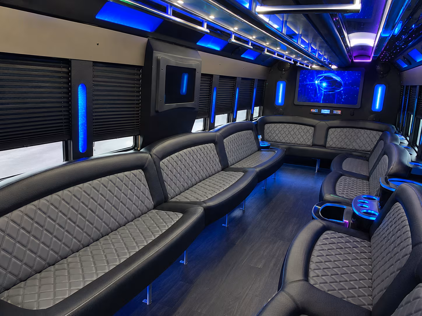 davis wedding party bus rental
