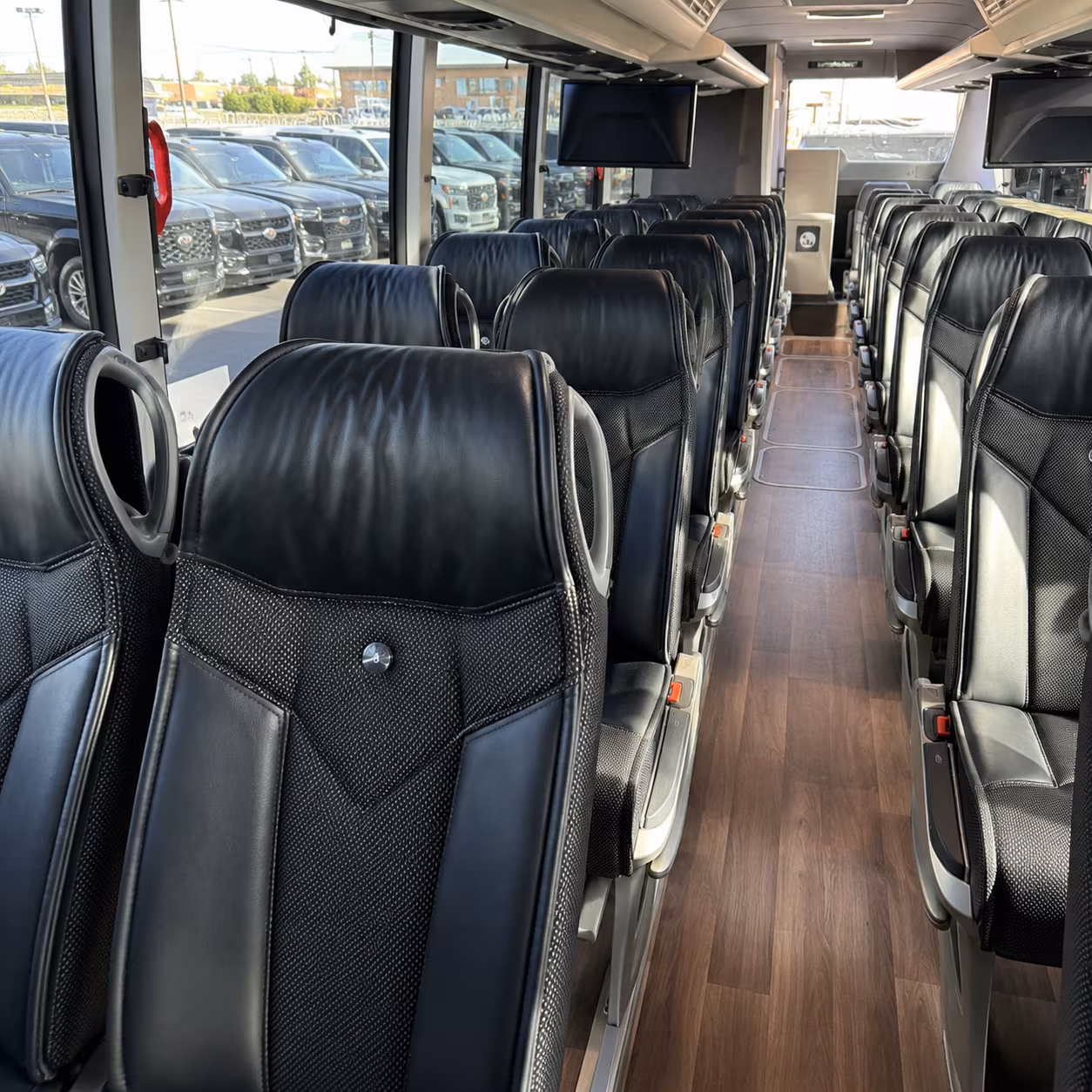 folsom charter bus rental interior