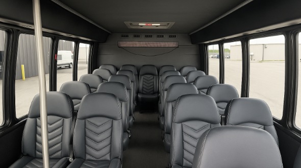 Interior of Charter Bus Company San Francisco's 18 Passenger Minibus in San Francisco