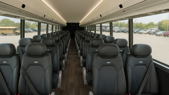 Interior of Charter Bus Company San Francisco's 25 Passenger Mini bus in San Francisco