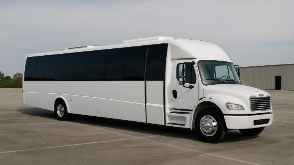 Exterior of Charter Bus Company San Francisco's 28 Passenger Mini bus in San Francisco