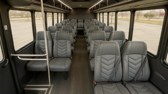 Interior of Charter Bus Company San Francisco's 35 Passenger Minibus in San Francisco