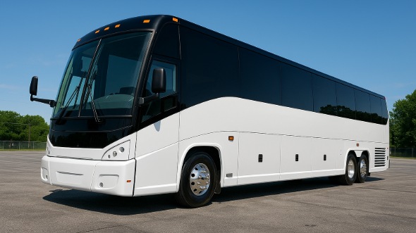 Exterior of Charter Bus Company San Francisco's 55 Passenger Charter Bus in San Francisco