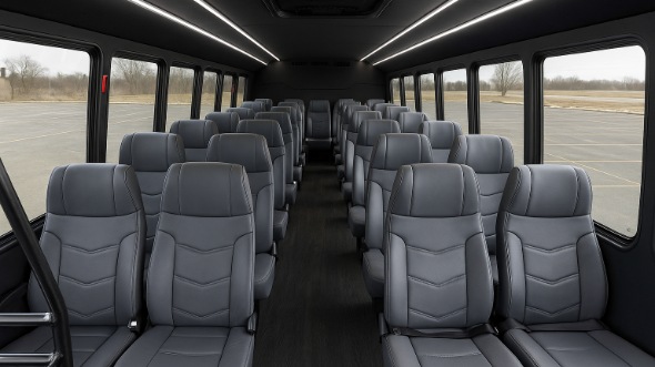 davis 18 passenger minibus inside