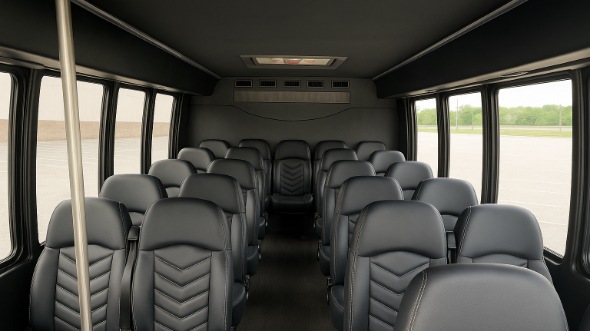 davis 25 passenger minibus inside