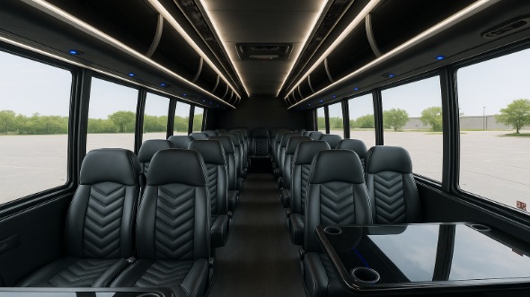 davis 35 passenger minibus inside