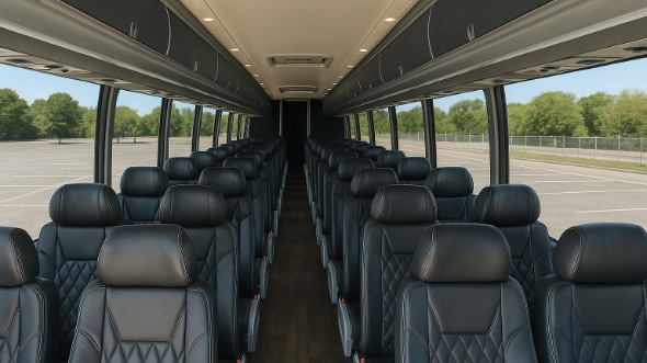 davis 56 passenger charter bus rental