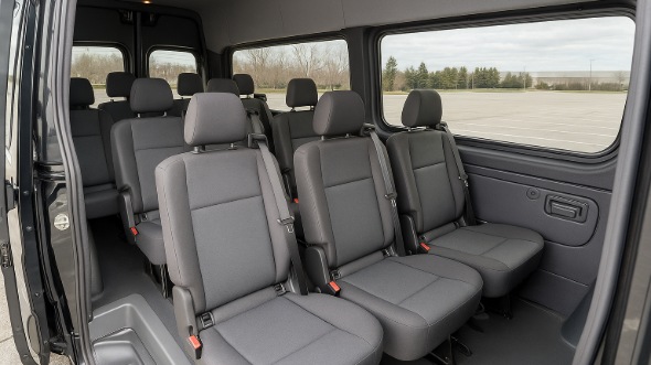 davis sprinter van with driver inside