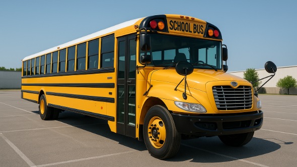 Exterior of Charter Bus Company San Francisco's School Bus in San Francisco